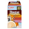Inaba kassitoit Ciao Bisque Creamy Soup with Chicken, Beef and Fish, 10x40g