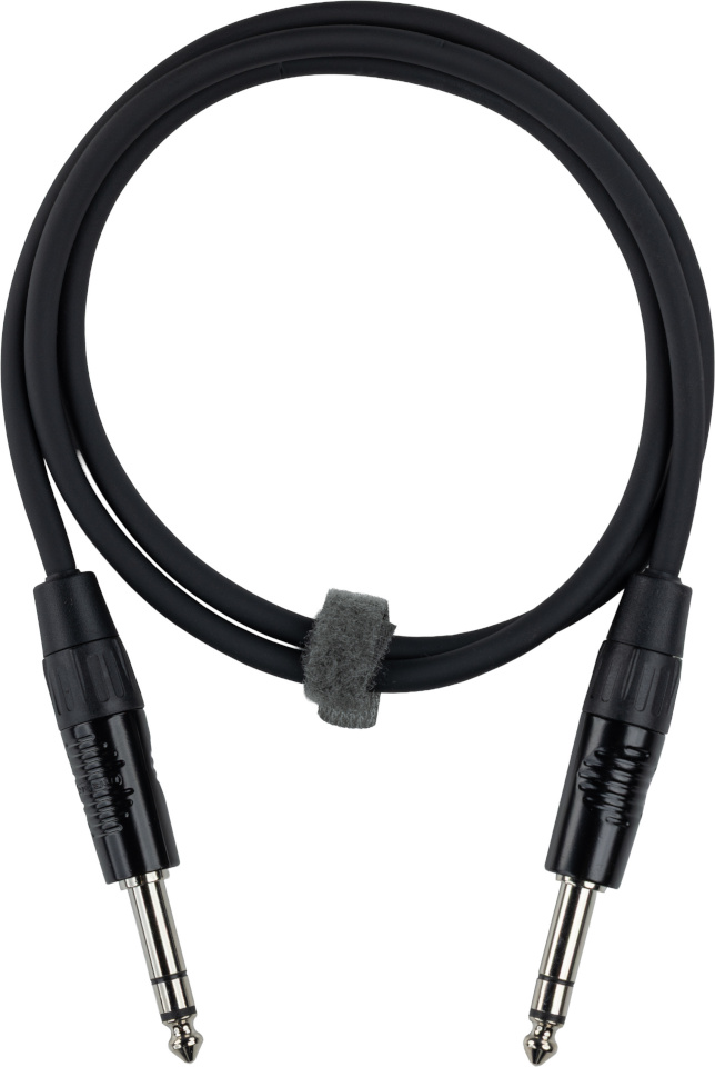 Fuj:tech helikabel 6,3 mm TRS isas - 6,3 mm TRS isas, 10 m, must