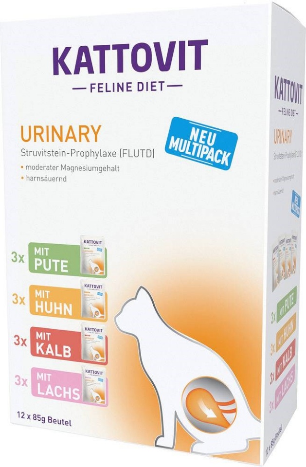 Kattovit kassitoit Feline Diet Urinary, 12x 85g