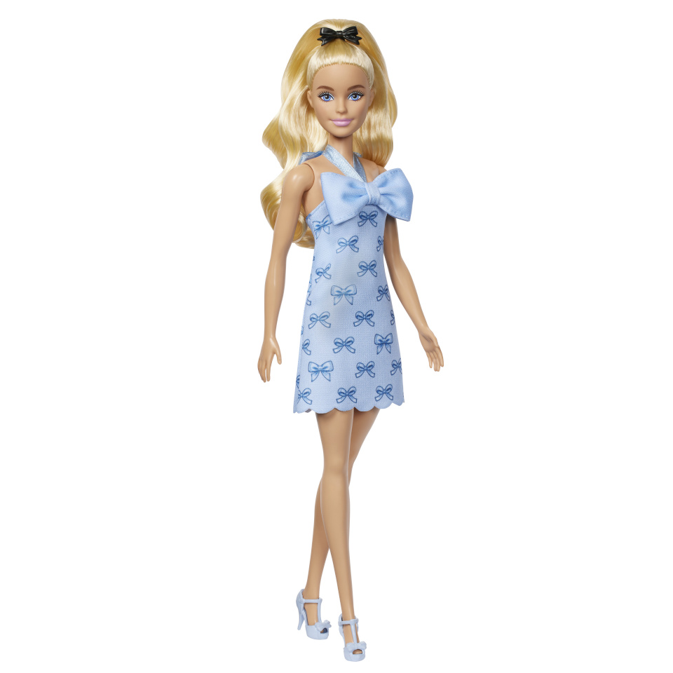 Mattel Barbie Fashionista Puppe - sinine Bows