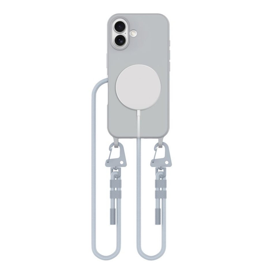 Tech-Protect MAGNECKLACE MagSafe iPhone 16 CRAYON GREY
