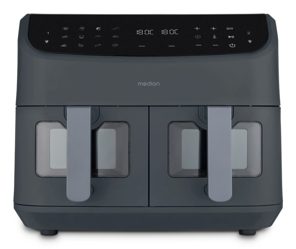 Medion fritüür Medion MD11760 Doppel Air Fryer gy