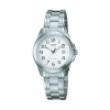 Casio unisex kell LTP-1259PD-7BEG valge Hõbedane