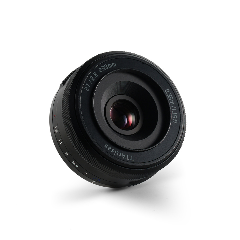 TTARTISAN AF 2.8/27 mm, Sony E-kinnitusega must, objektiiv