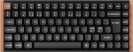 Klaviatuur K2 HE SE, must