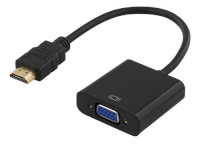 DELTACO videokaabli adapter HDMI -> VGA+audio-Adapter, 0.2 m
