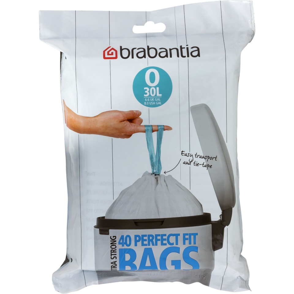 Brabantia prügikotid PerfectFit Bin Liner Type O 30L, 40tk