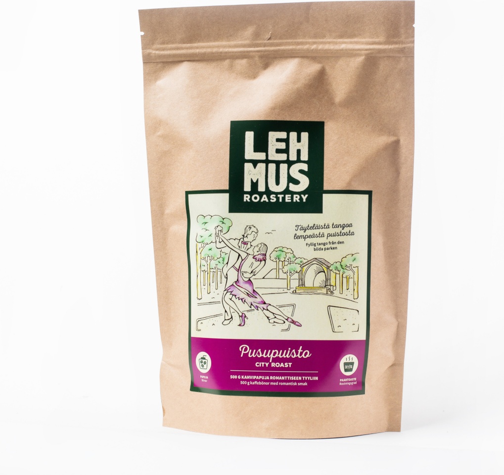 Lehmus Roastery kohvioad Pusupuisto Coffee Beans, 500g