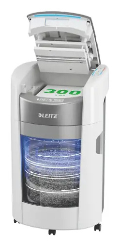 LEITZ paberipurustaja 80420000 IQ Optimax AutoFeed 300 paper Shredder, P4, 300 sheets, 25-litre waste bin