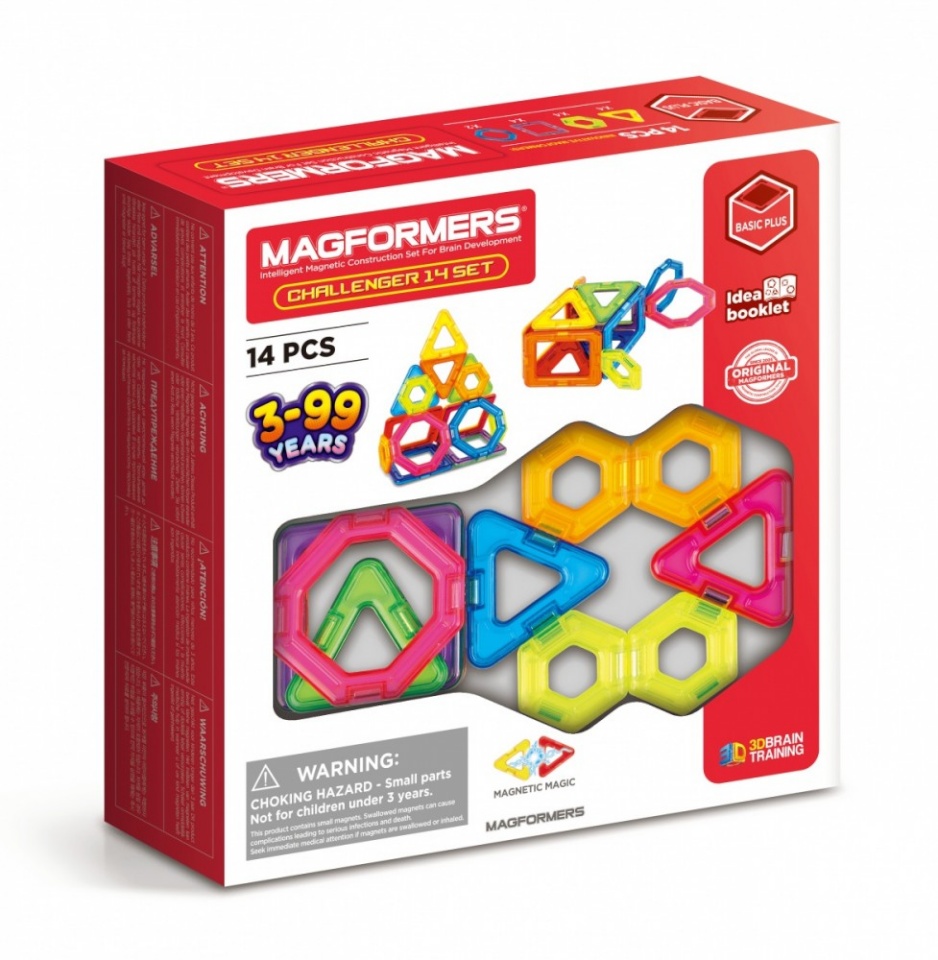Magformers konstruktor Magnetic blocks Challenger 14-osaline