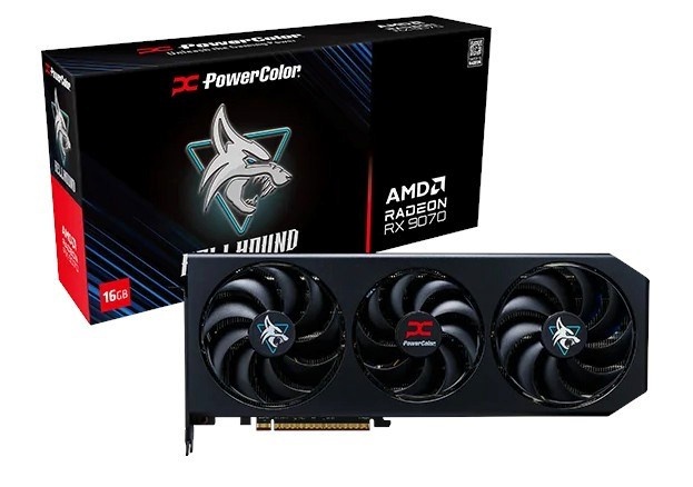 PowerColor videokaart Hellhound RX9070 16G-L/OC