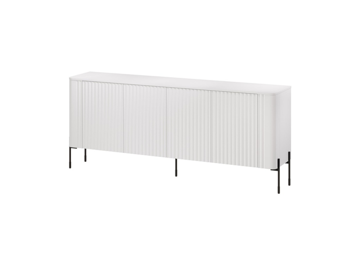 Cama Meble puhvetkapp VERA chest of drawers 190x40x80 matt valge