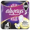 Always Platinum Secure Night Size 4 Hügieenisidemed Tiibadega, 20 tk