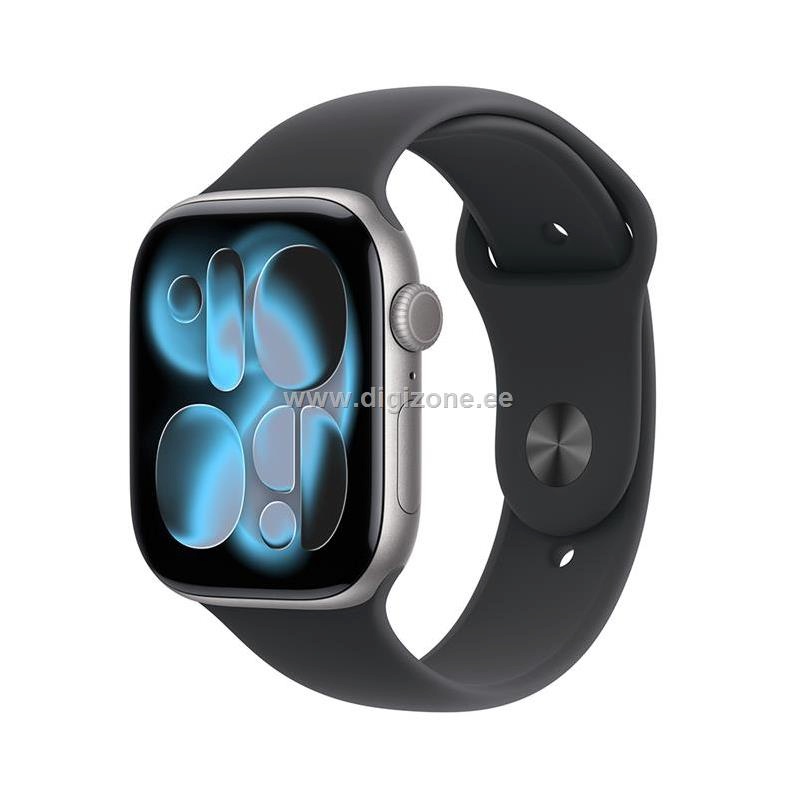 Apple Watch Series 11 GPS 46mm Space hall Aluminium Case with must Sport Band - S/M