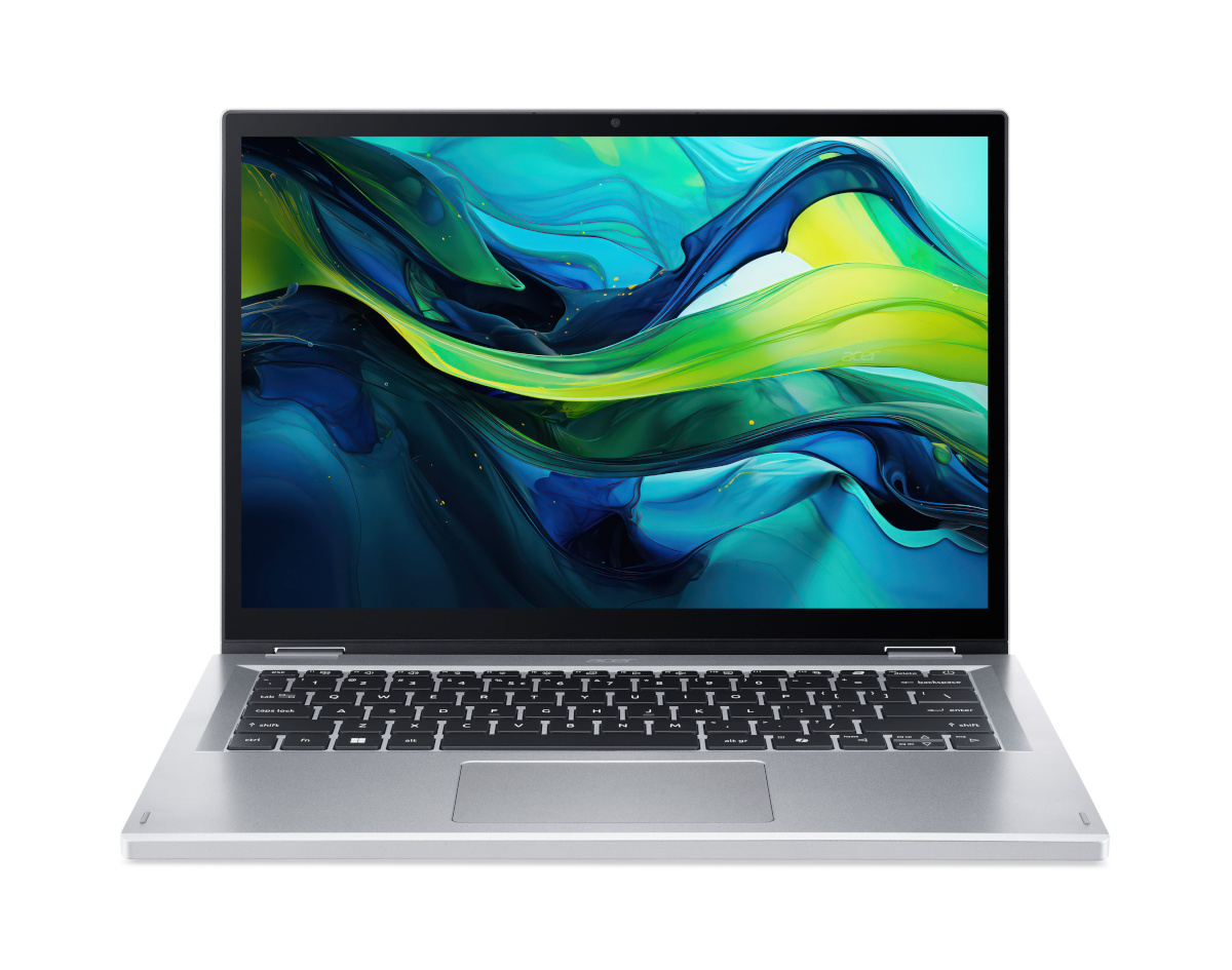 Acer sülearvuti Aspire Go Spin 14 (AGSP14-31PT-325W) 14,0" WUXGA touch, Intel i3-N355, 8GB RAM, 512GB SSD, Windows 11