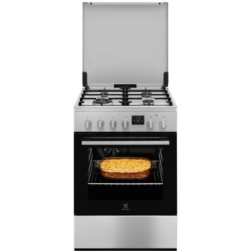Electrolux gaasipliit LKK664223X , 60 cm, 4 x gaas, elektriahi, katalüüs, roostevaba-teras