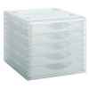 Archivo 2000 Modulaarne dokumendisahtel ArchivoTec 5 sahtlit läbipaistev 34x27x26cm
