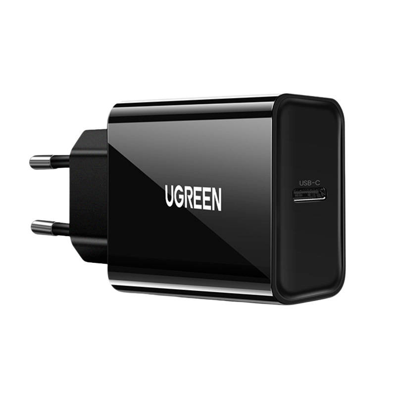 UGREEN Fast Charger laadija EU , USB-C 20W, PD 3.0 must