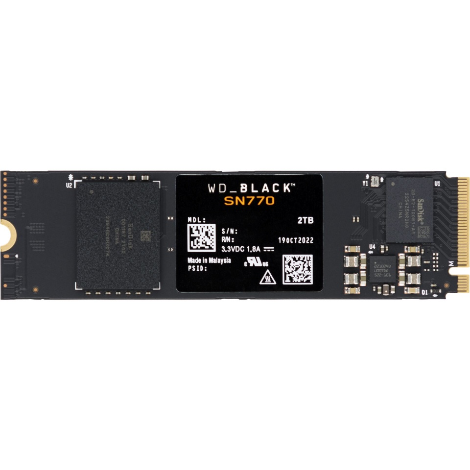 WD kõvaketas SSD Black 2TB SN770 NvMe (WDS200T3X0E)