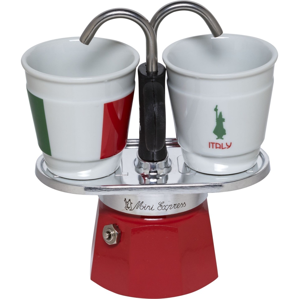 Bialetti espressokann Set MINI ITALIA 2 BICC.