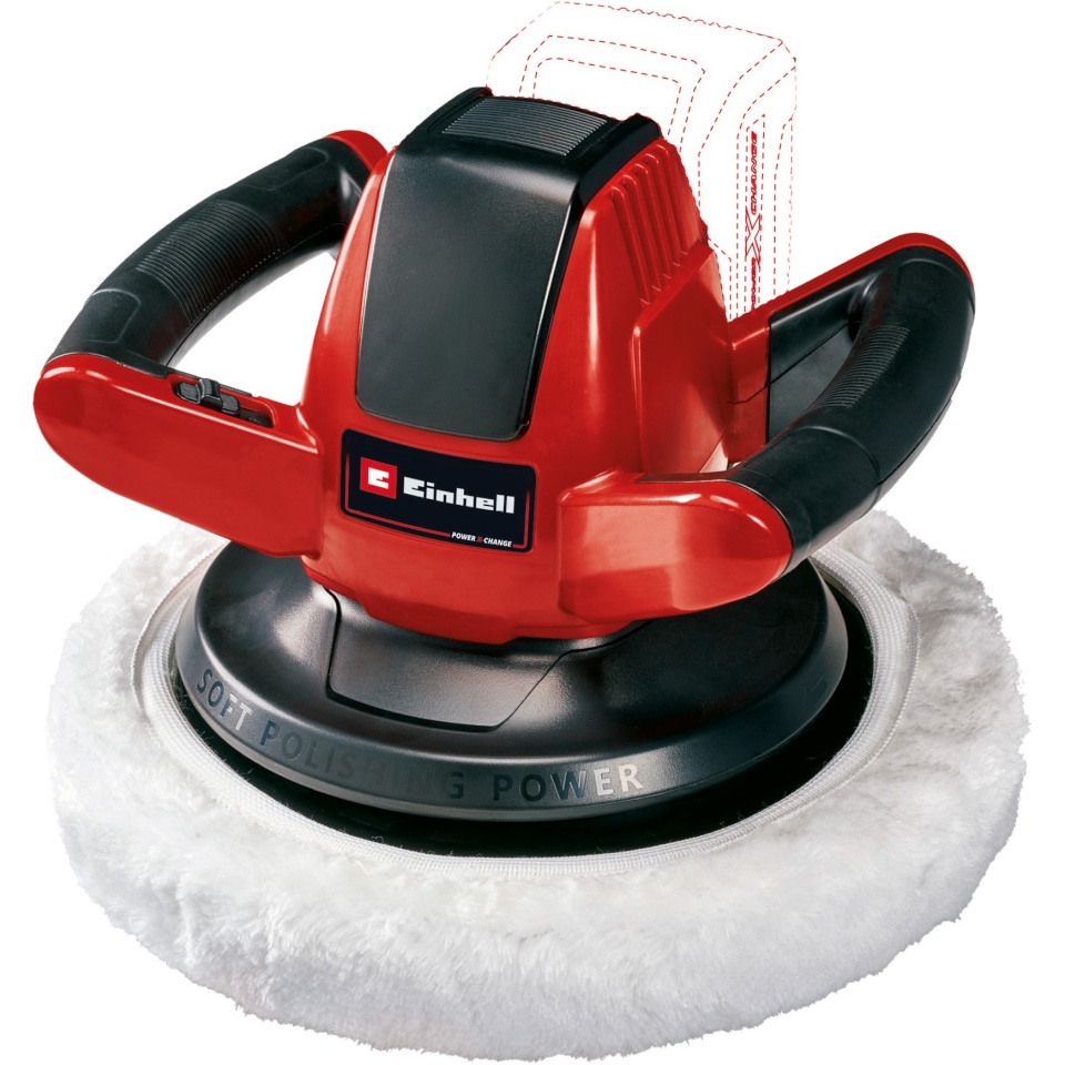 Einhell poleerimismasin 2093301 Cordless Car Polishing Machine CE-CB 18/254 Li-Solo, punane/must