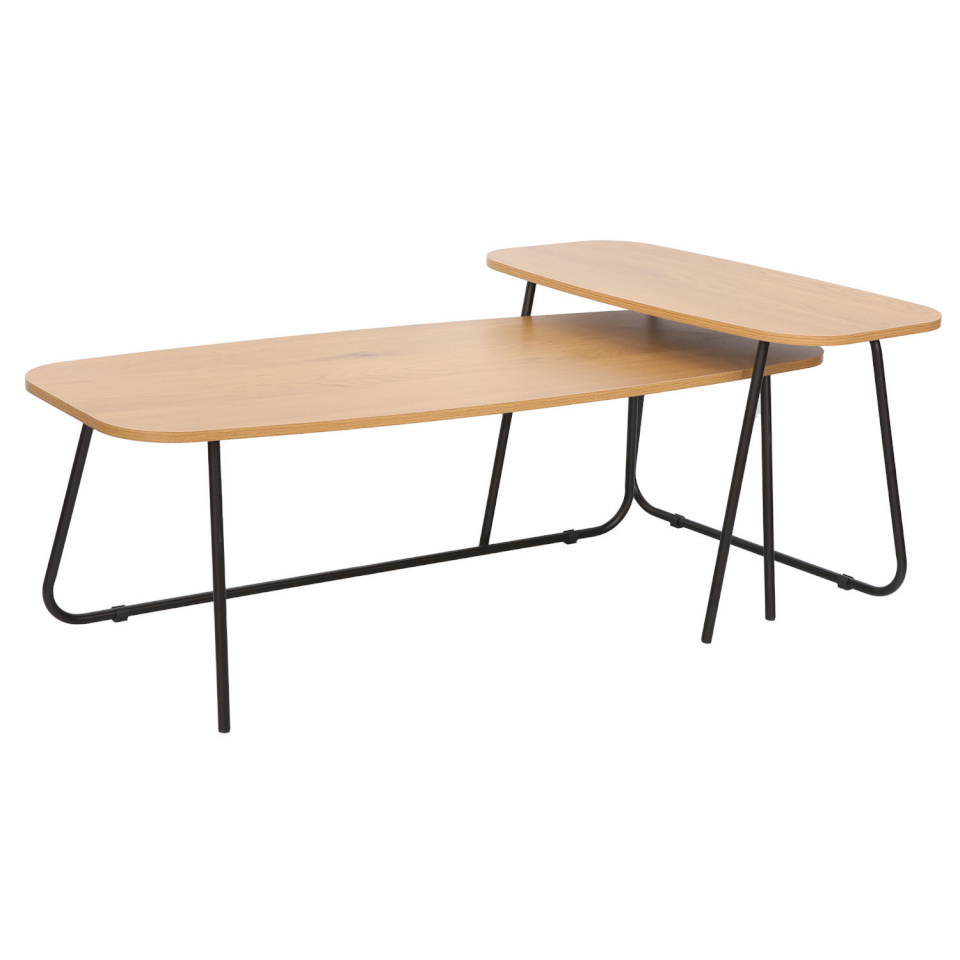 H4Y diivanilaud Duo, 2tk, pruun/must