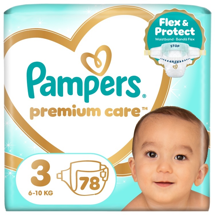 Pampers mähkmed Premium Care Teipmähkmed, suurus 3, 78 tk
