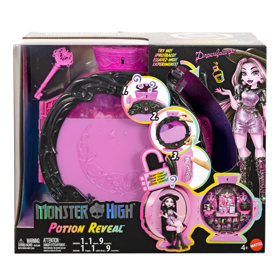 Monster High joogi paljastamise mängukomplekt Draculaura