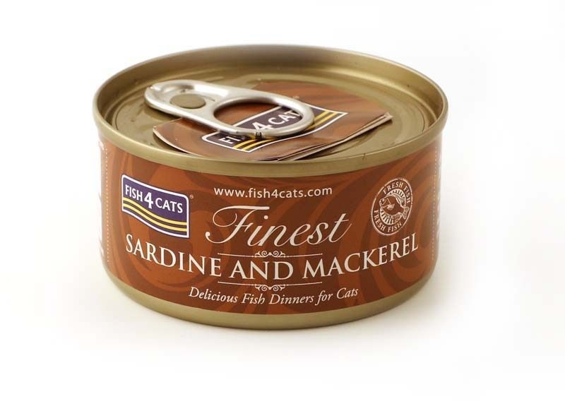 Fish4cats kassitoit Sardine and Mackerel, 70g