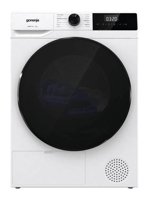 Gorenje kuivati DHNA82/PL TwinAir Heat Pump Dryer, 8kg, valge