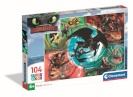 CLEMENTONI LAPSED pusle How To Train Your Dragon, 104 tk,, 25035