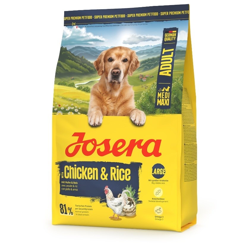 Josera kuivtoit koerale Medi/Maxi Chicken & Rice, 3kg