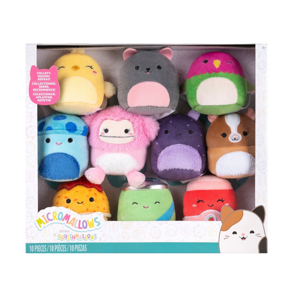 Squishmallows pehme mänguasi Micromallows figuuride pakk, 10 tk