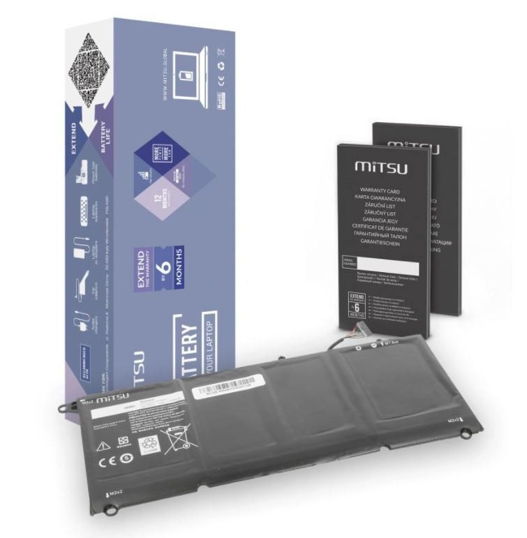 Mitsu sülearvuti aku for DELL BC/DE-9360 6100mAh(46Wh)7.6V