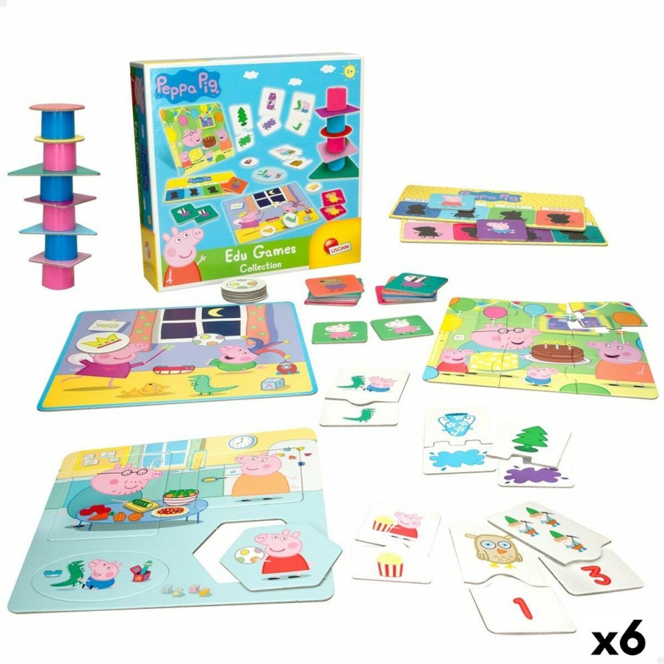 Peppa Pig arendav mäng kolm-ühes Edu Games Collection 24,5x0,2x24,5cm 6 Ühikut 10-in-1