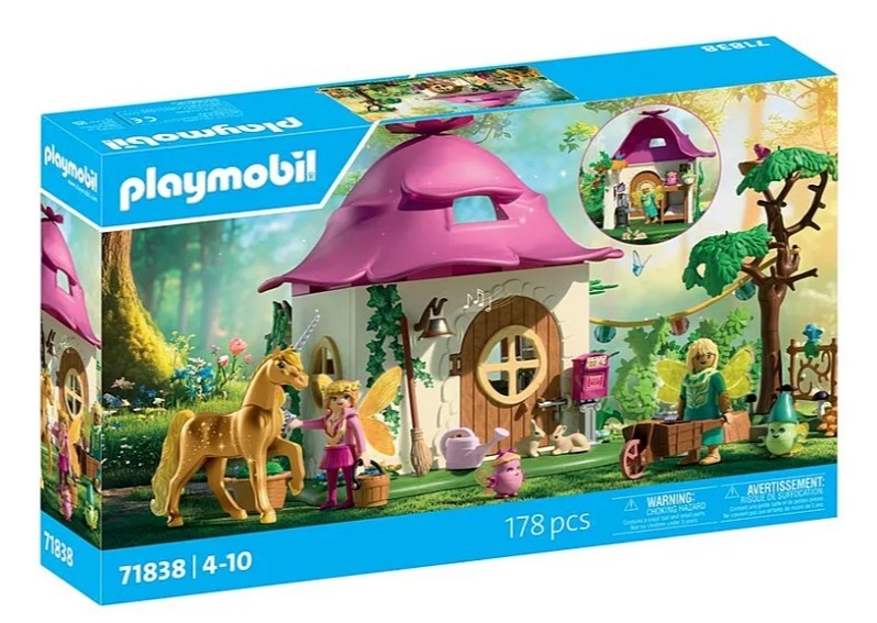 Playmobil klotsid Set z Princess Magic 71838 Przytulny dom wróżek i kuldne jednorożec