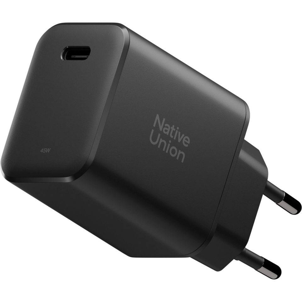 Native Union laadija 45W USB-C PD Fast GaN Wall Charger must