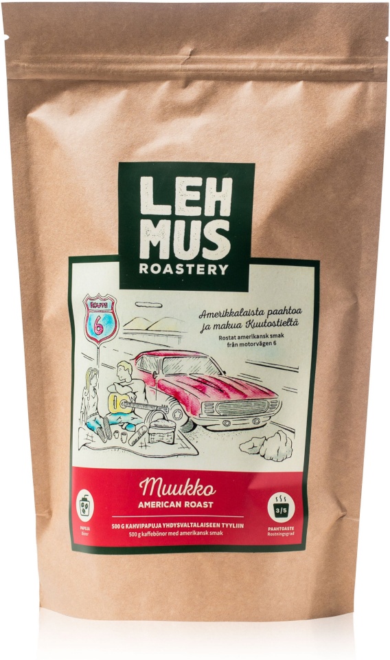 Lehmus Roastery jahvatatud kohv Muukko Ground Coffee, 500g