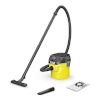 Karcher tolmuimeja/1000W Drum, Dry & Wet,, Dust Bag, must kollane