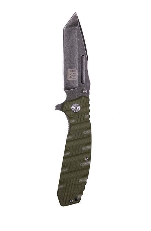 101 INC Nóż Stealth Stonewashed Tanto roheline