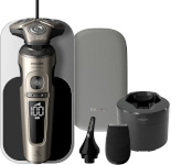 Philips pardel S9000 Prestige SP9883/36 Shaver with Cleaning Station, must/pronks