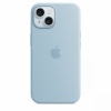 Apple kaitsekest Silicone Case with MagSafe for iPhone 15 - Light Blue