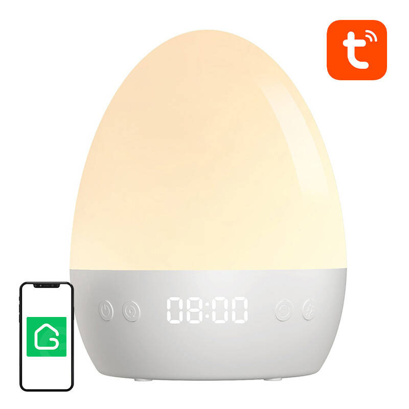 Gosund öölamp LB2S WiFi RGBW 16M Tuya Smart Night Light, valge