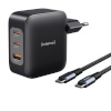 Intenso laadija Power Adapter 100W GaN 2x USB-C 1x USB-A + Kabel 2m