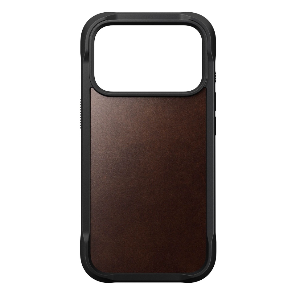 Nomad kaitsekest Rugged Leather Case iPhone 17 Pro Rustic pruun Horween
