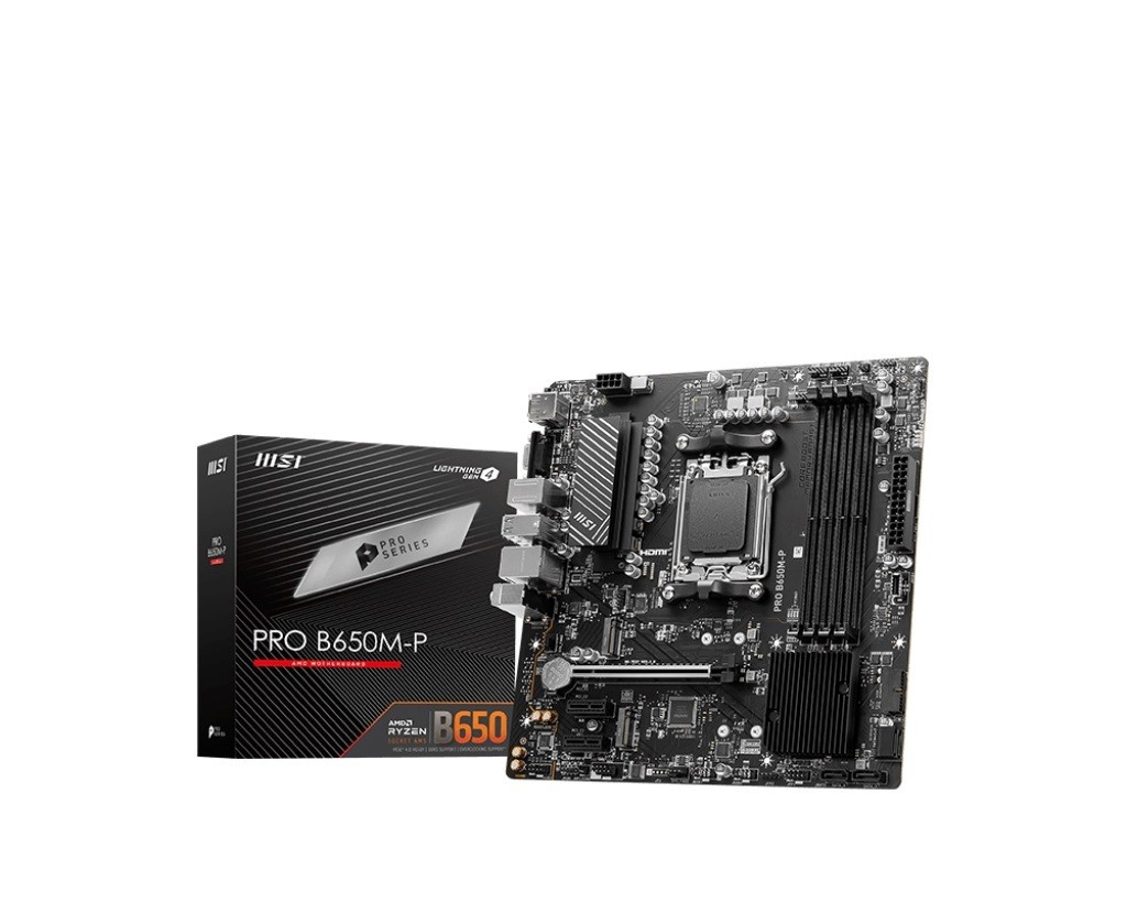 MSI emaplaat PRO B650M-P AM5, DDR5, mATX