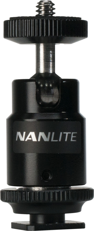 Nanlite kuulpea Mini Ball Head with 1/4" + Hotshoe