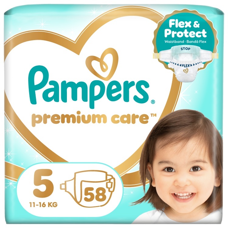 Pampers mähkmed Premium Care Teipmähkmed, suurus 5, 58 tk