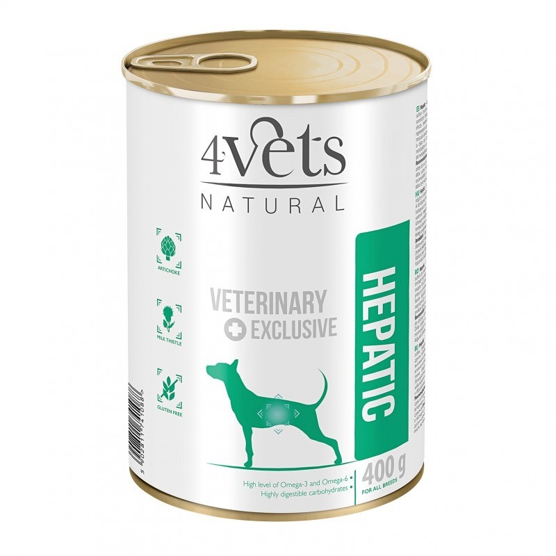 4vets koeratoit Natural Hepatic Dog, 400g