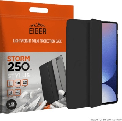 Eiger kaitsekest Storm Stylus 250m Case Galaxy Tab S10 FE+ black